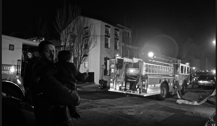 Fire on Cambridge